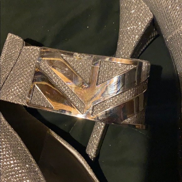 Sexy silver sequence heels - Picture 3 of 6